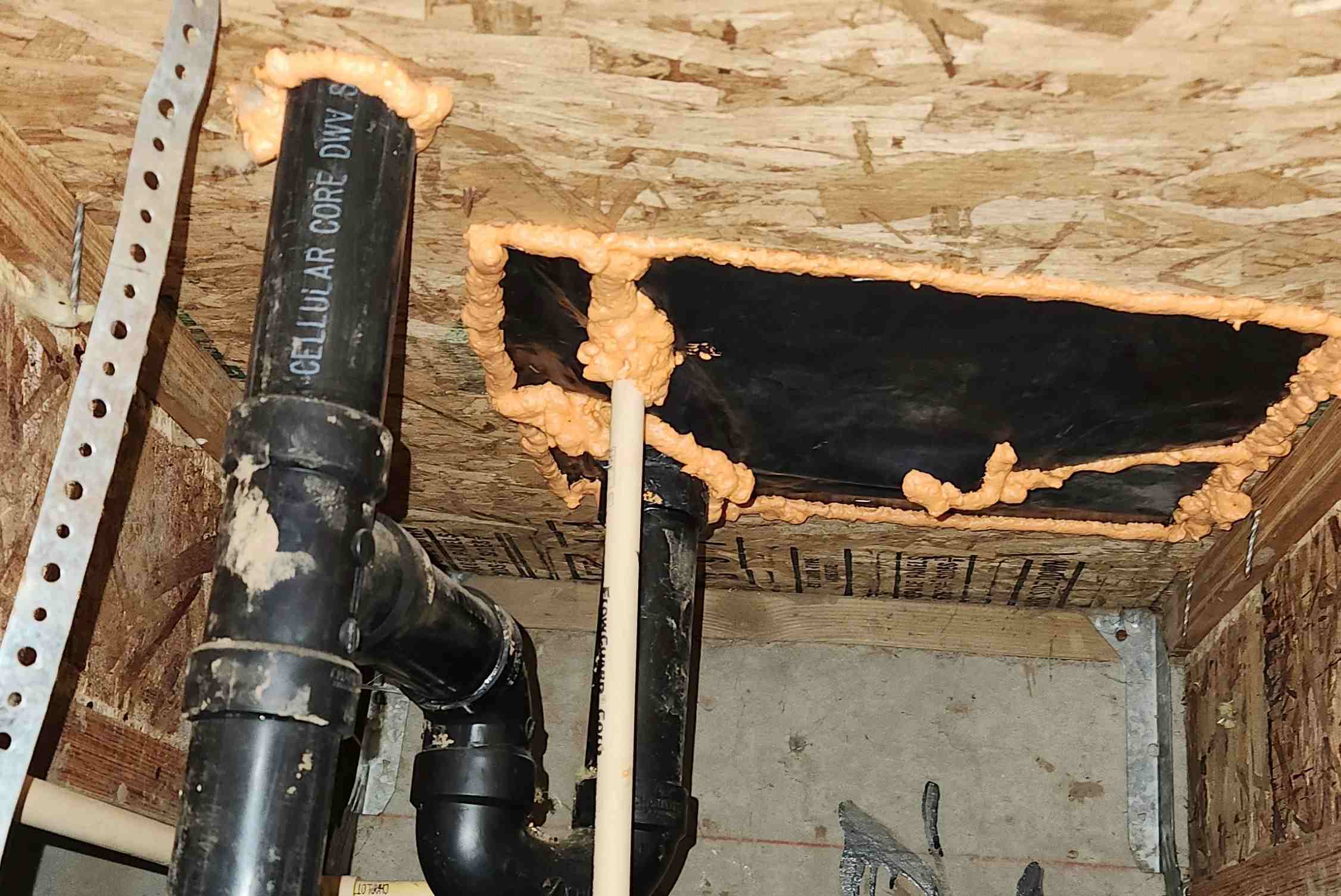 Air sealing in Crawlspace
